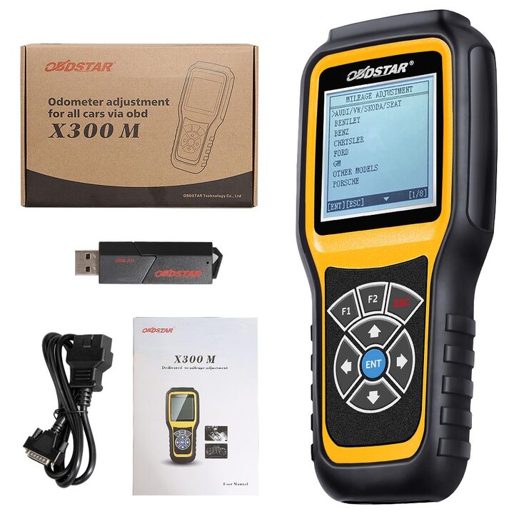 OBDSTAR X300M Odometer Correction Tool and OBD2 Support Benz & MQB VAG KM