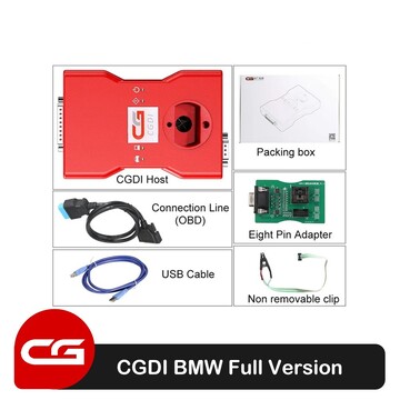 CGDI BMW Key Programmer Full Version ,Total 24 Authorizations, Get Free Reading 8 Foot Adapter and BMW OBD Cable