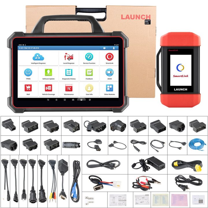 Launch X431 PAD VII Full System Diagnostic Tool with G-III X-PROG3 Programmer