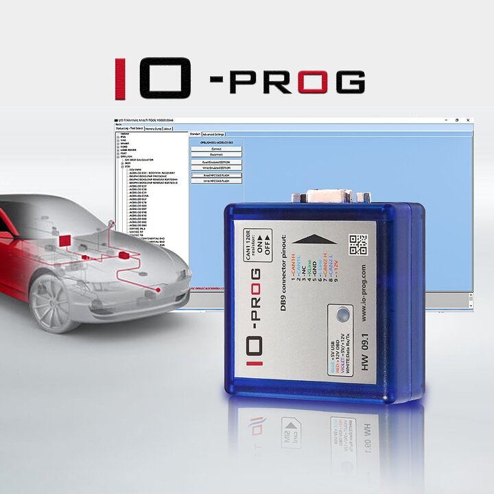 IO-PROG Terminal Multi Tool OPEL GM ECU Programmer by CAN (OBD or on Bench) Basic Version