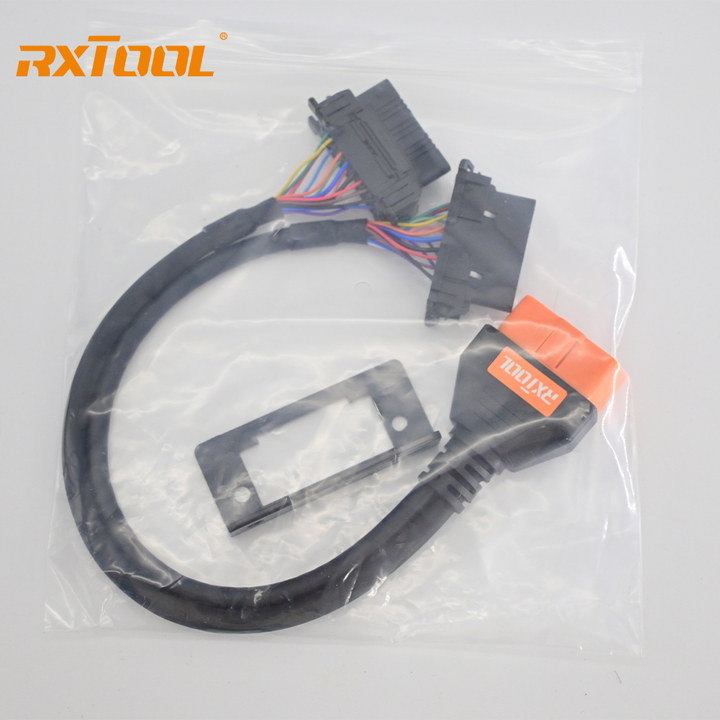 RXTOOL OBD2 16-Pin 1ft 24AWG Splitter Extension Cable Adapter 1 Male to 2 Female
