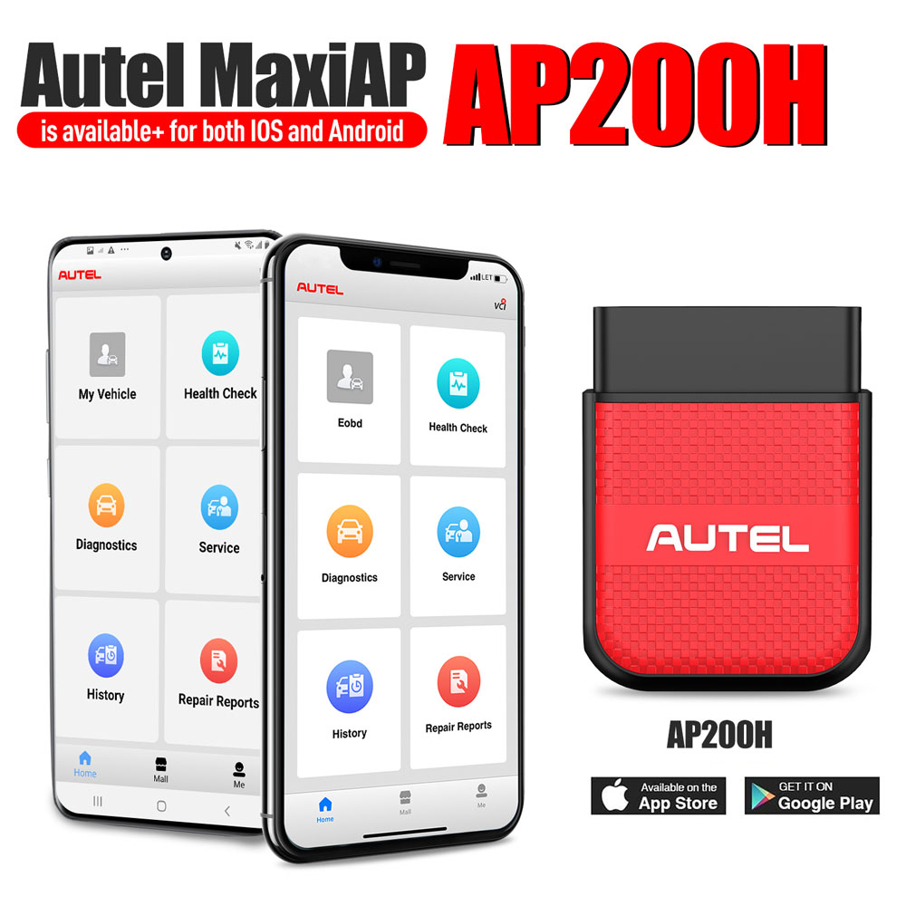 Autel MaxiAP AP200H New Generation Bluetooth OBD2 Scanner