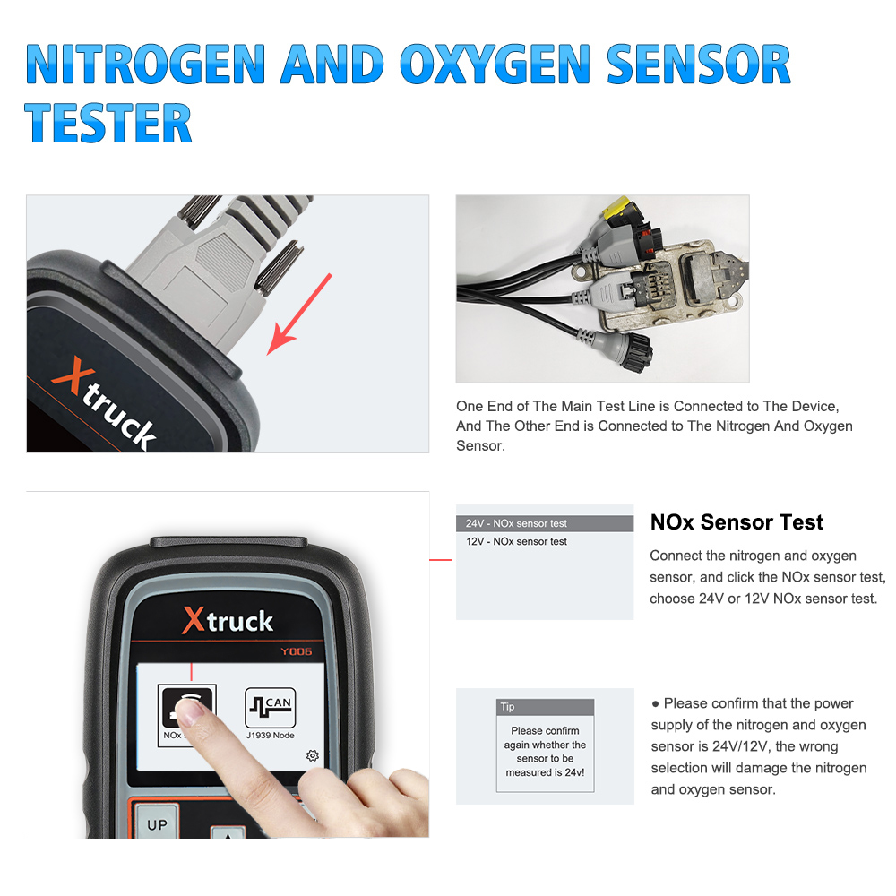 Xtruck Y006 nitrogen and oxygen sensor tester