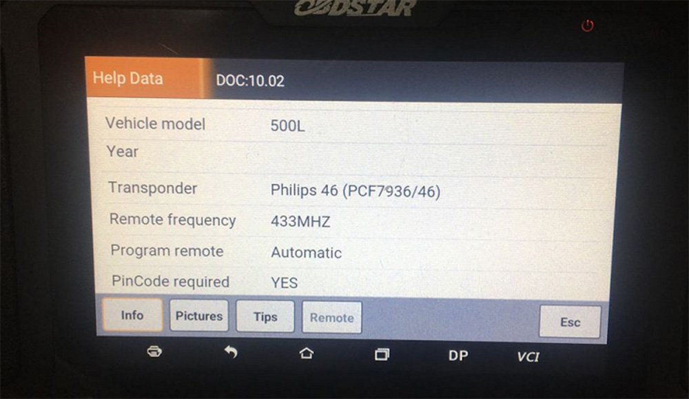OBDSTAR X300 Pro 4 help data