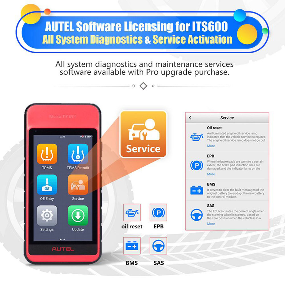 AUTEL Software License for Upgrade Autel MaxiTPMS ITS600 to Autel ITS600PRO