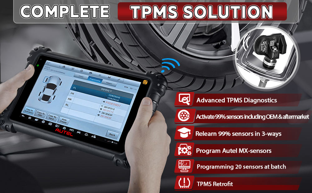 Autel MaxiSYS MS906 Pro-TS comprehensive tpms functions