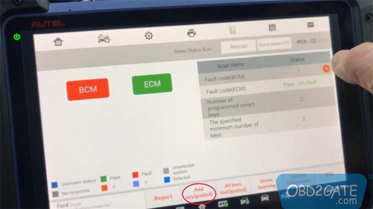 add 2019 Ford Explorer smart key using im608 pro 2