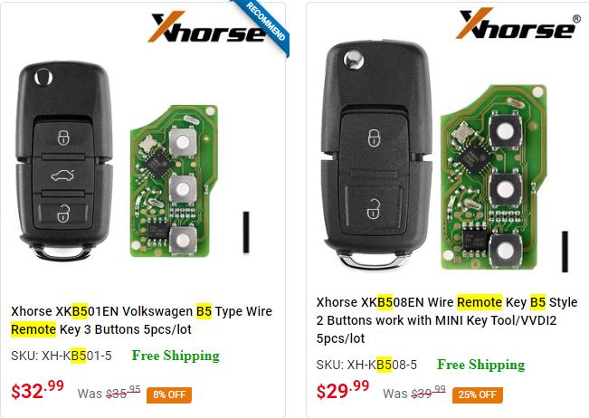 Xhorse Remotes Collection: Wired, Wireless, and Smart Remotes for North American Cars