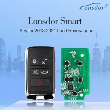 Lonsdor Smart Key for 2018-2021 Land Rover/Jaguar 315MHz/433MHz with Key Shell