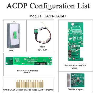 Yanhua Mini ACDP Module 1 CAS Module for BMW CAS1-CAS4+ IMMO Key Programming and Odometer Reset via OBD/ICP with License A500