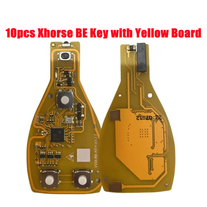 10pcs Xhorse VVDI BE Key Pro with Yellow Board for MB key programmer