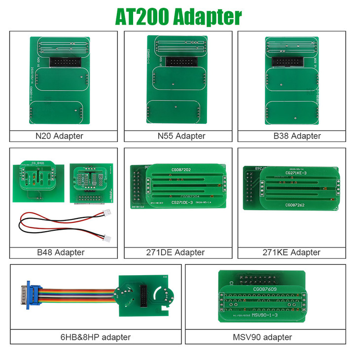 CG FC200 ECU Programmer with New Adapters Set 6HP & 8HP / MSV90 / N55 / N20 / B48/ B58