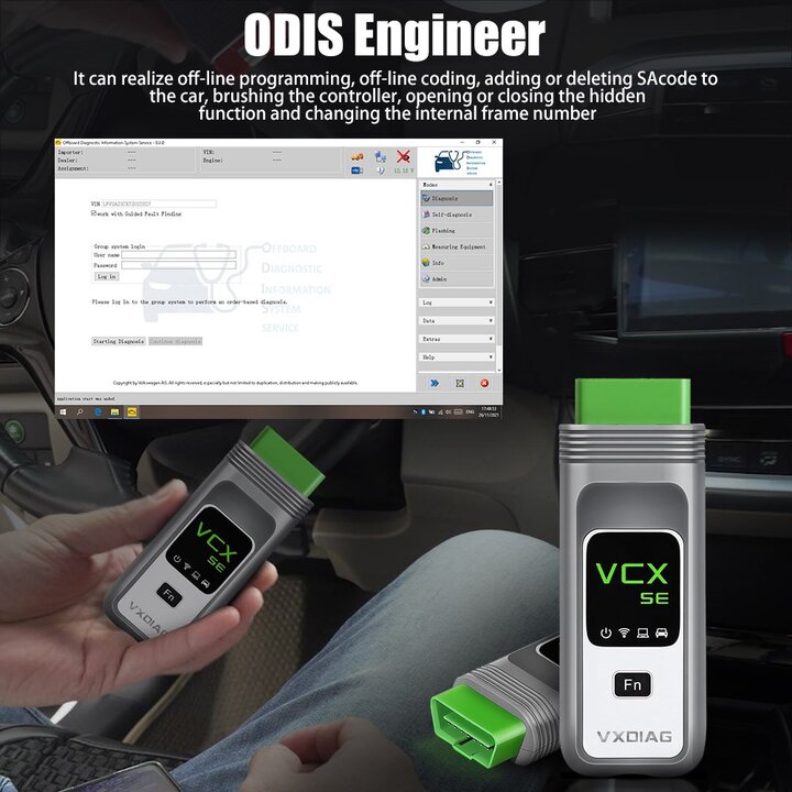 2023 VXDIAG VCX SE 6154 with Odis V9.1.0 OEM Diagnostic Interface Support DOIP for VW, AUDI, SKODA, SEAT Bentley Lamborghini