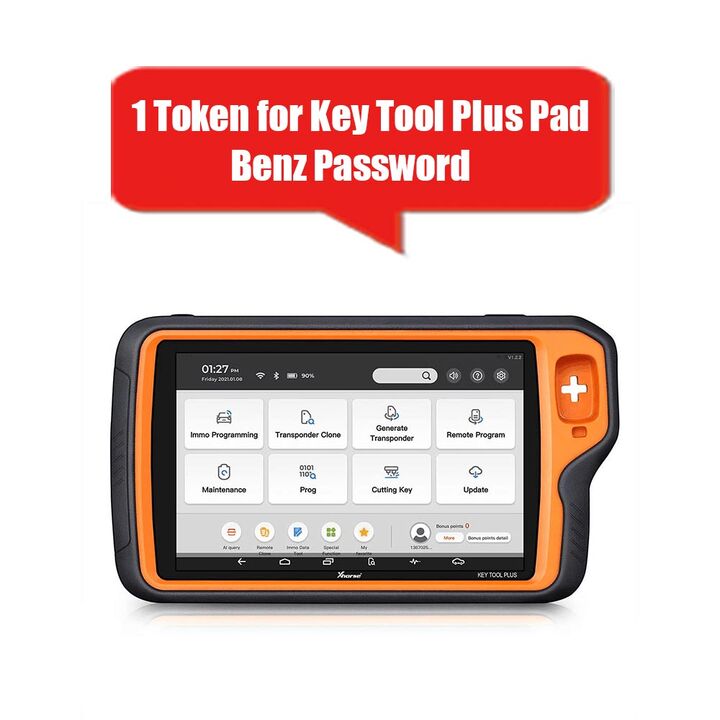 1 Token for Xhorse VVDI Key Tool Plus Pad Benz BGA Password Calculation (VK08 S/N)