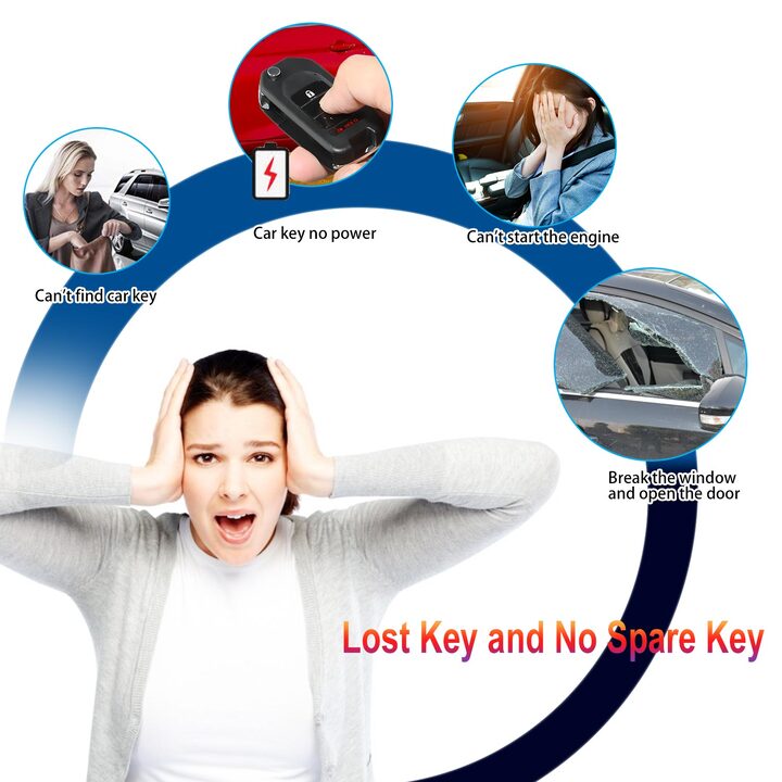 Xhorse XKHO02EN Wire Remote Key Honda Flip 2+1 Buttons English Version 5pcs/lot