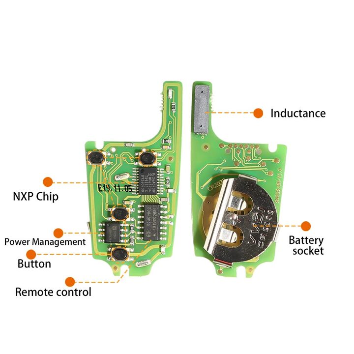 Xhorse XNBU01EN Wireless Remote Key For GM Flip Type 4 Buttons 5 pcs/lot
