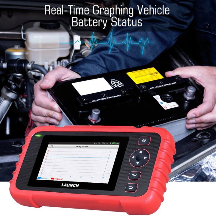 Launch CRP123X OBD2 Scanner for ABS SRS Engine Transmission