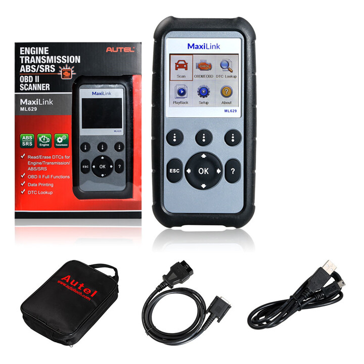 Autel MaxiLink ML629 ABS Airbag Code Reader Check Engine Transmission Codes