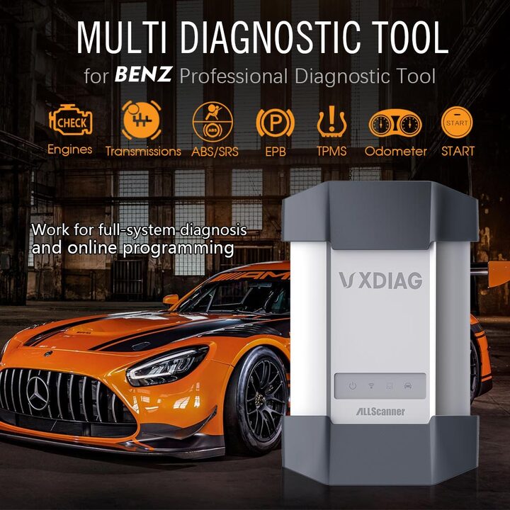 V2023.6 VXDIAG Benz C6 Star VXDIAG Multi Diagnostic Tool for Mercedes Support Online Coding