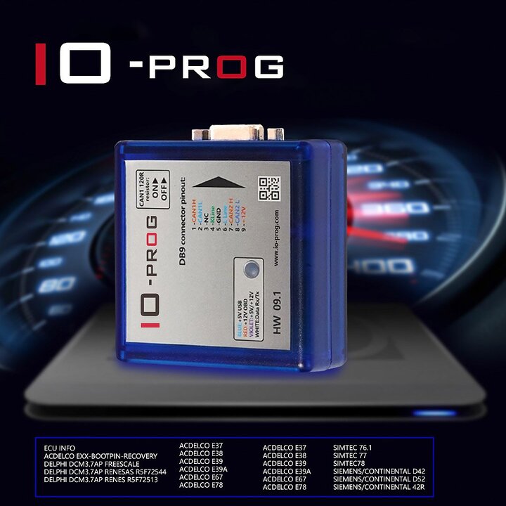 IO-PROG Terminal Multi Tool OPEL GM ECU Programmer by CAN (OBD or on Bench) Basic Version
