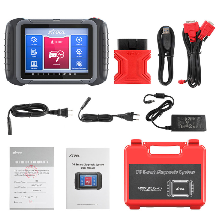 2023 XTOOL D8 BT Automotive OE All Systems Diagnostic Scanner
