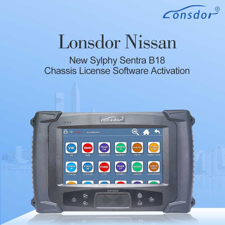 Lonsdor Nissan New Sylphy Sentra B18 Chassis License Online Activation