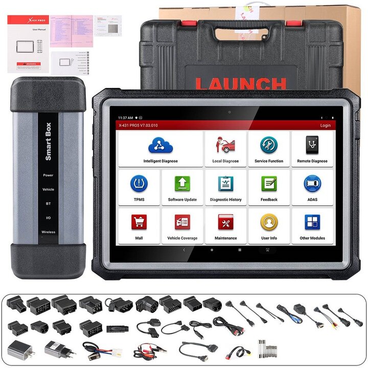 2023 LAUNCH X431 PRO5 Diagnostic Tool with J2534 Smart Box 3.0