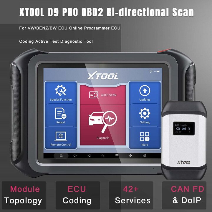 2023 XTOOL D9 PRO Full Bi-Directional Diagnostic Tool with 42+ Service Functions