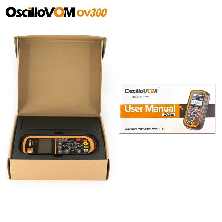 2023 OSCILLOVOM OV300 Handheld 2 in 1 Digital Oscilloscope and Multimeter Tool