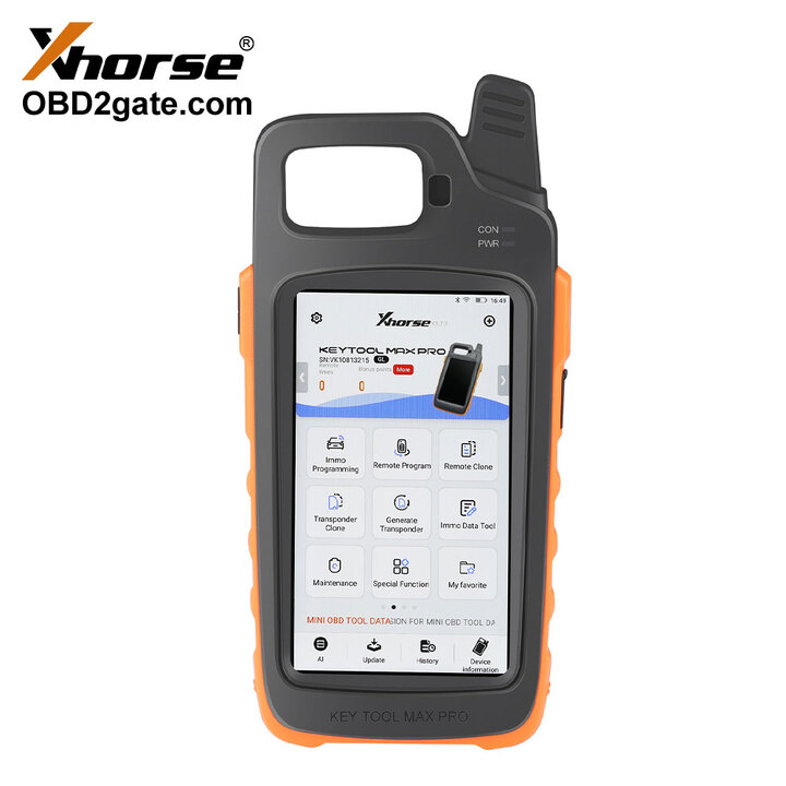 Xhorse VVDI Key Tool Max Pro with MINI OBD Tool Function, Adds CAN FD, Voltage and Leakage Current