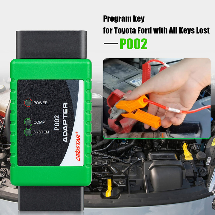 OBDSTAR P002 Adapter Full Package with TOYOTA 8A Cable + Ford All Key Lost Cable Work with X300 DP Plus/ X300 PRO4/ MS80