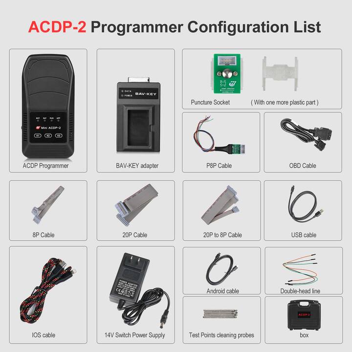 2023 Yanhua Mini ACDP 2 Key Programming Master Basic Module Supports USB and Wireless Connection