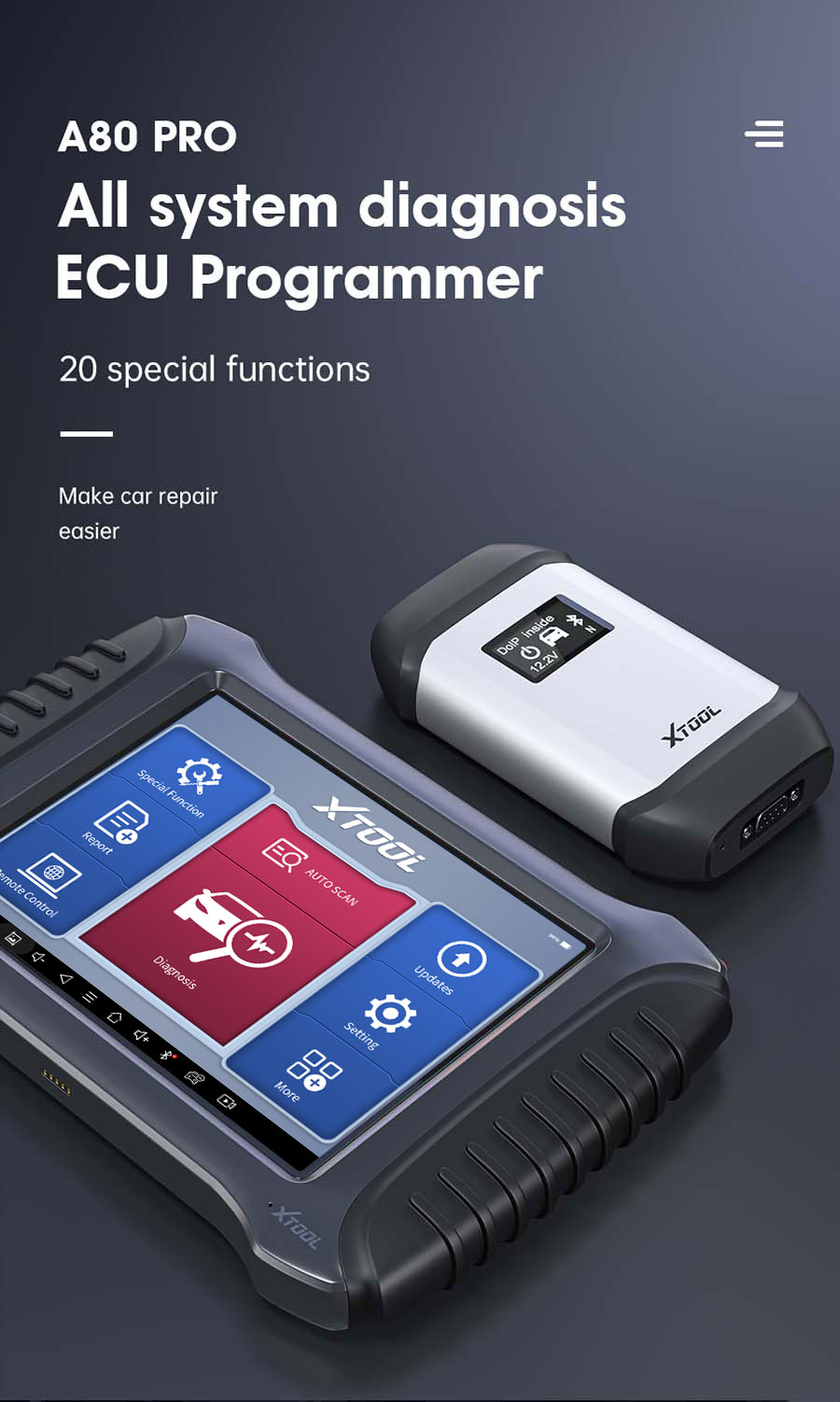 XTOOL A80 Pro Full System Diagnosis Tool
