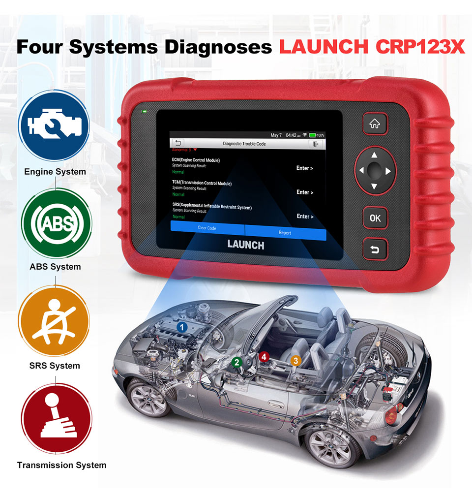 Launch CRP123X OBD2 Professional Car Scanner Code Reader