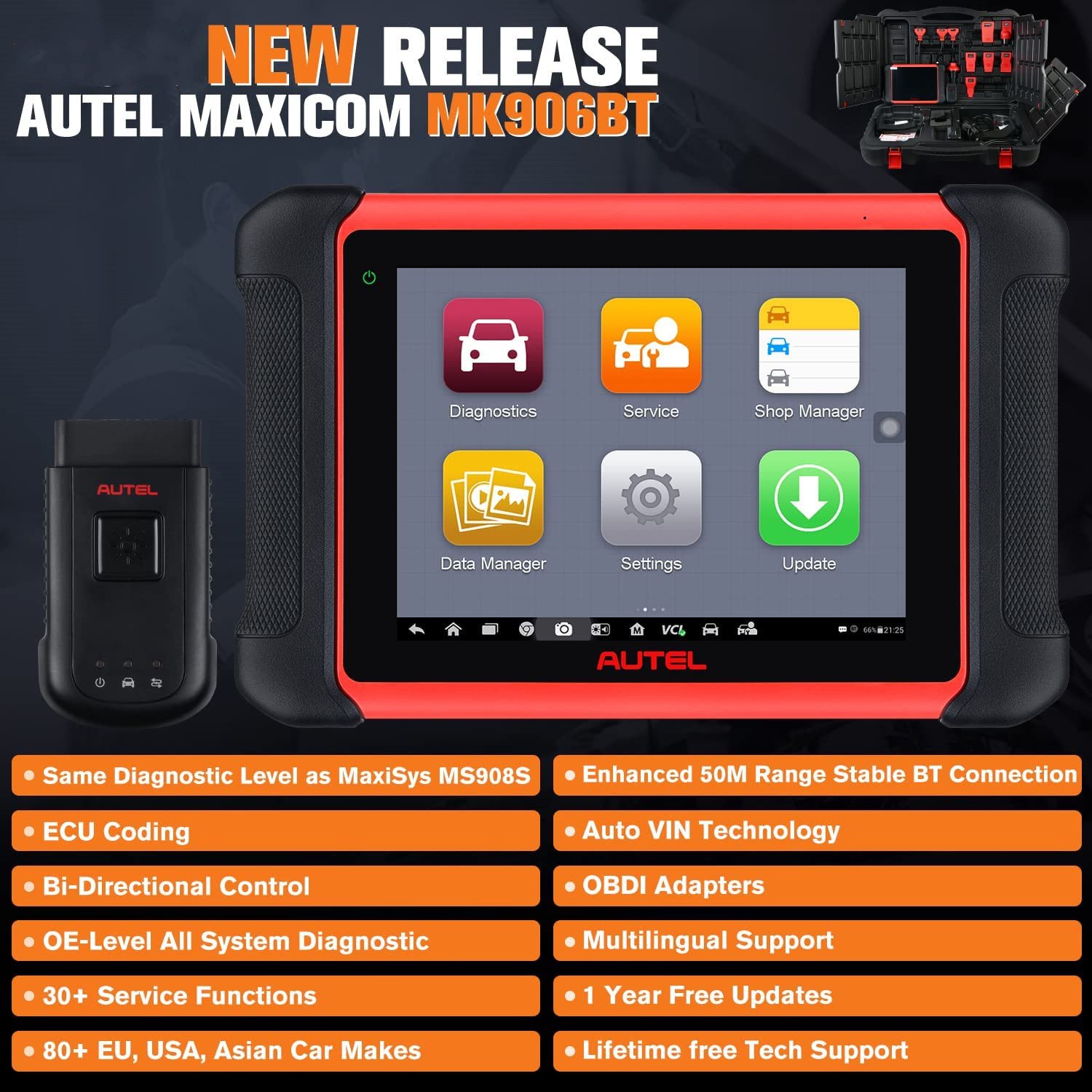 Autel MaxiCOM MK906BT new release