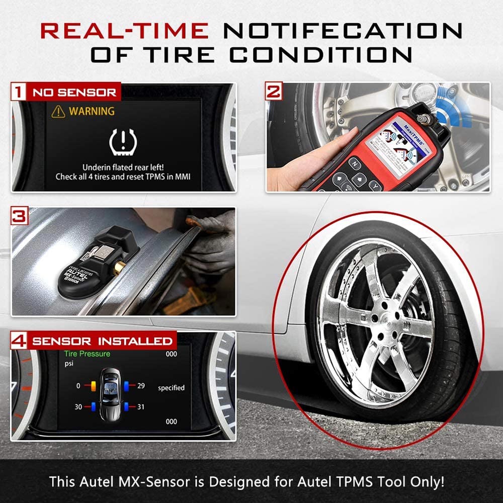 Autel MX-Sensor real-time notifecation of tire condition