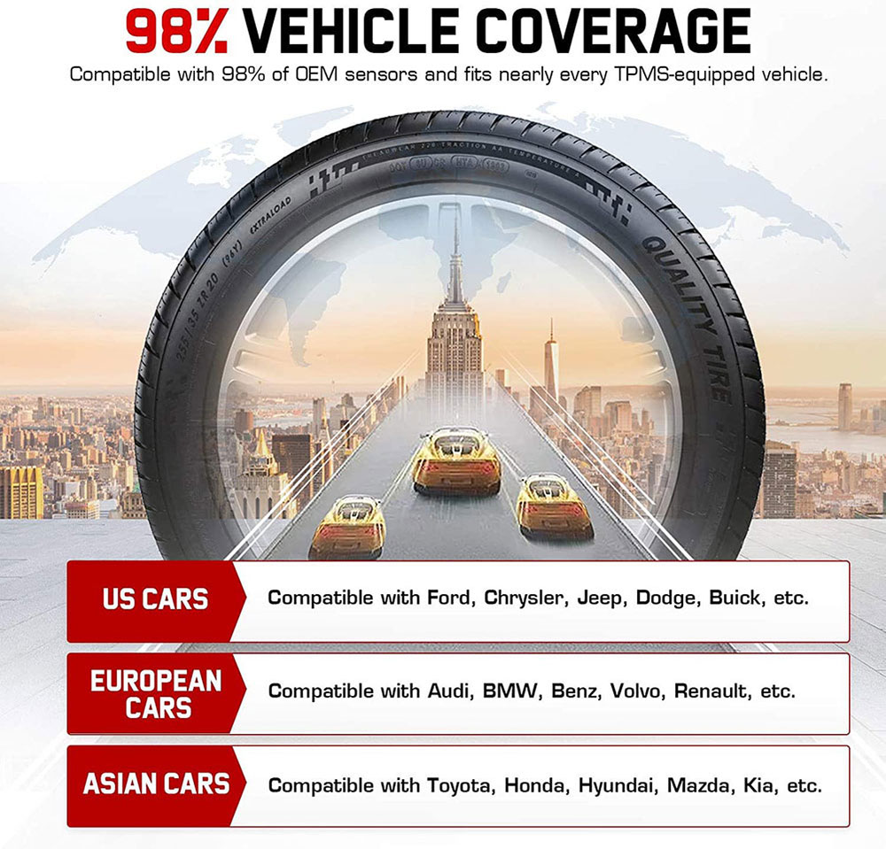Autel MX-Sensor vehicle coverage
