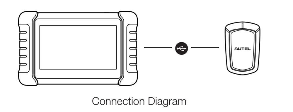 Autel APB112 Smart Key Simulator connection diagram
