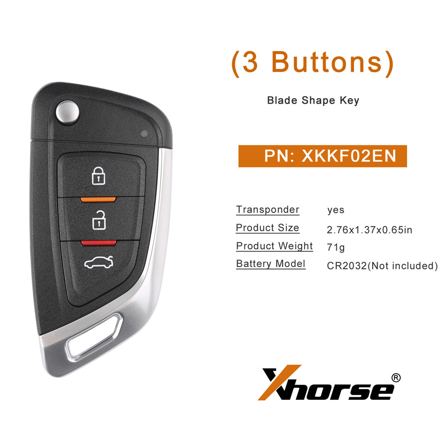 Xhorse XKKF02EN Wire Remote Key 2