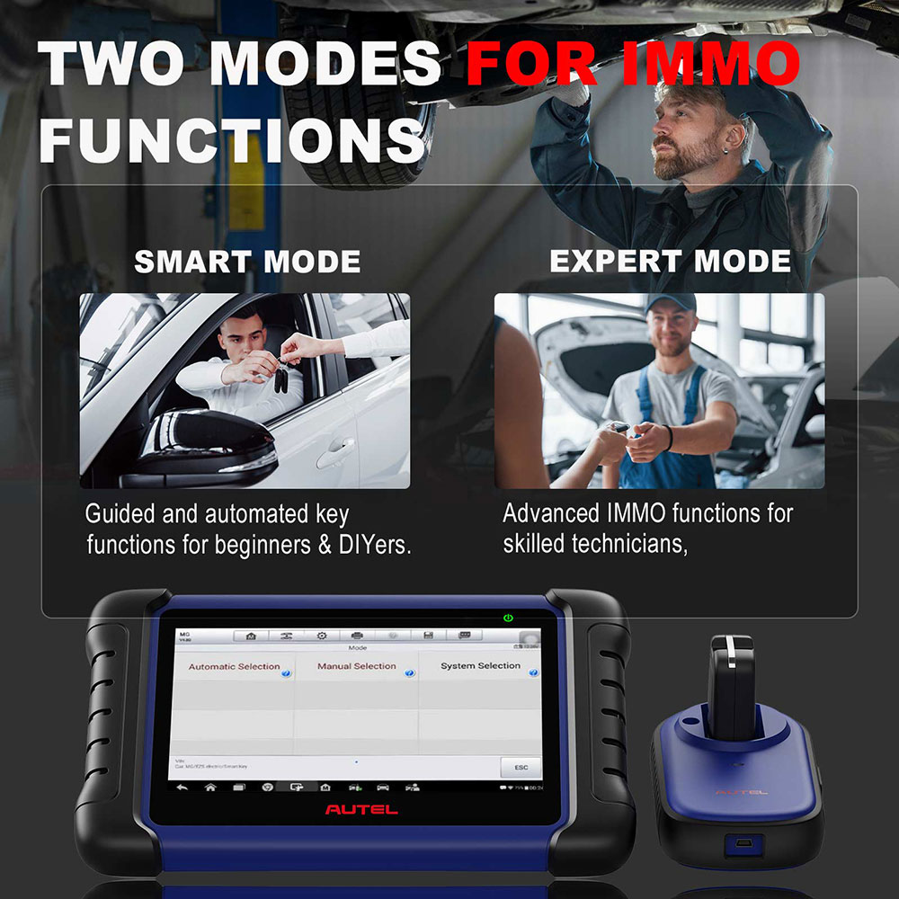 Autel IM508S two modes for IMMO functions