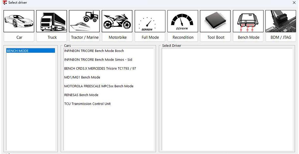 TagFlash ECU programmer tool Bench mode 