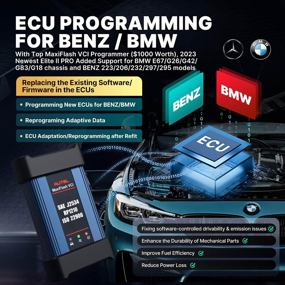 Autel MaxiSys MS908S Pro II ECU programming for BENZ/ BMW
