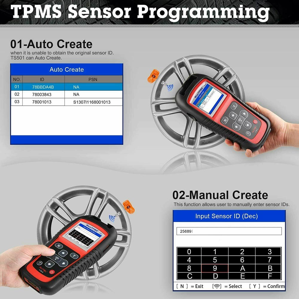 Autel MaxiTPMS TS501 tpms sensor programming