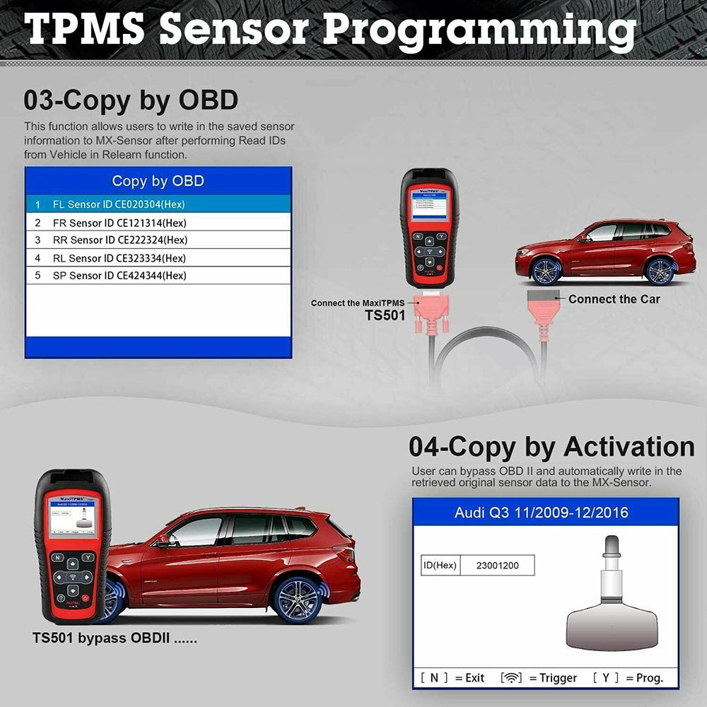 Autel MaxiTPMS TS501 tpms sensor programming