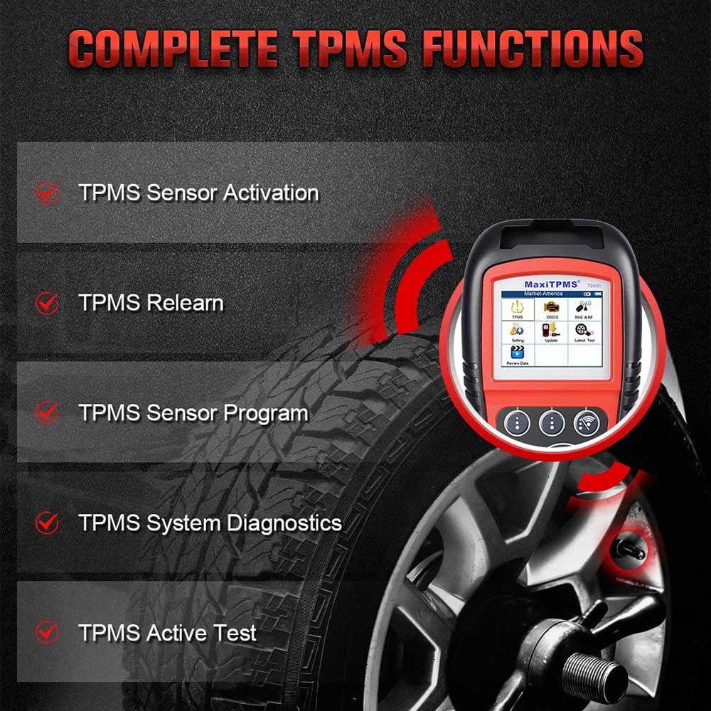 Autel MaxiTPMS TS601 complete tpms functions