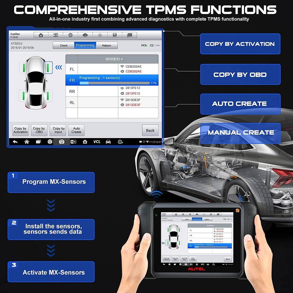 Autel MaxiSys MS906TS comprehensive tpms functions