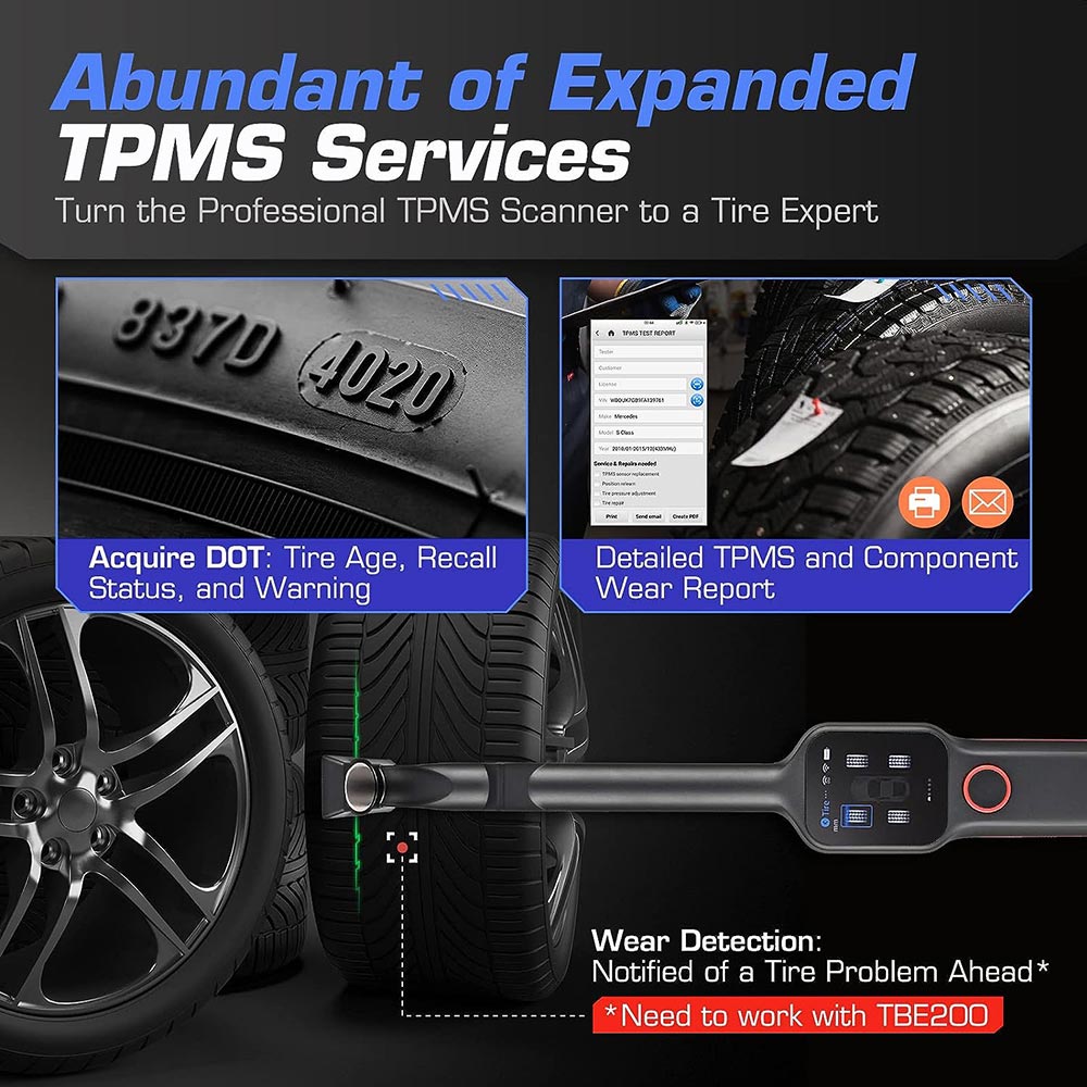 Autel MaxiTPMS ITS600E abundanr of expanded tpms services