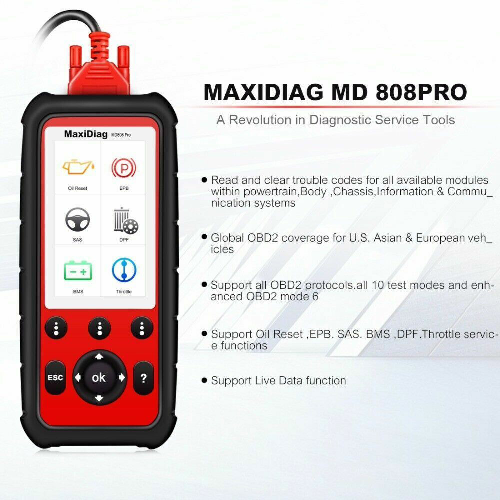 Autel MaxiDiag MD808 Pro a revolution in diagnostic service tools