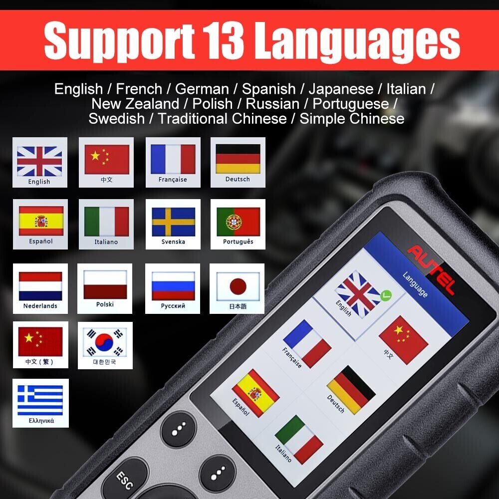 Autel MaxiDiag MD806 language support