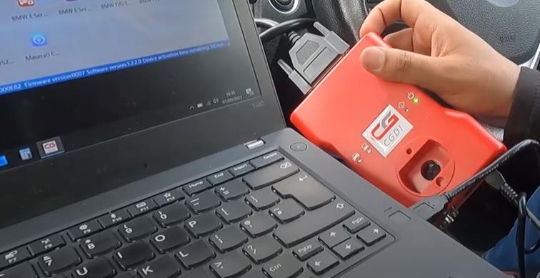 CGDI BMW Programmer Connected for FEM Code Backup and Restore